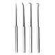 Ullman Devices Ph-4 Pick And Hook Set, Steel, 6-5/16In.L, 4 Pcs