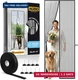 AUGO Magnetic Screen Door - Self Sealing, Heavy Duty, Hands Free Mesh Partition 