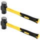 PINGEUI 2 Packs 3 lbs Sledge Hammer, 14 Inch Heavy Duty Drilling Hammer, Carb...