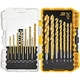 DEWALT Titanium Nitride Coated Drill Bit Set, Pilot Point, 21-Piece (DW1361)