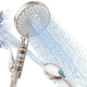 SR SUN RISE Filtered Shower Head with Handheld High 71 inches, Brushed Nickel