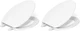2 Pack Kohler K-4774-0 Brevia Elongated White Toilet Seat w/Quick Release Hinges
