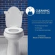 Bemis 500EC Durable Wood Toilet Seat with Easy Clean Hinges, Made in USA, Round
