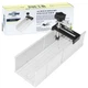 FIRSTINFO H5441 Metal Aluminum Miter Box 9.8 Inch Mitre Box for Manual Saw fo...