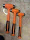 Snap-on Tools NEW ORANGE Ball Peen Soft Grip Dead Blow Hammer set 16oz 24oz 32oz
