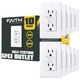 Faith [10-Pack] 15A GFCI Outlets, ETL Listed, Non-Tamper-Resistant GFI Duplex...