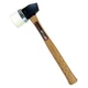 Powernail 3MI Iron Head Single-Capped White Rubber Flooring Mallet (2.6 LBS)