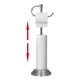 RUMOSE Toilet Paper Holder Stand for Floor, Polished Chrome Adjustable (12.4"...