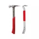 Milwaukee 22 oz. Milled Face Framing Hammer with 15 in. Pry Bar Anti-Shock Grip