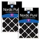 Nordic Pure 20x24x4 Actual Size 19 3/8 x 23 3/8 x 3 5/8 Pure Carbon Pleated O...