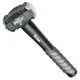 Titan Pro-X 63013 3lb Drilling Hammer, Dual-Face Sledge with Cross-Pattern Face