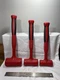 Nice 3 Piece Set Snap-on Red Soft Grip Dead Blow Hammers Mallets 24, 32, 48oz.
