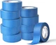 SEBETOW 10 Rolls Painters Tape 2 inch Bulk Painter Tape Blue Wide Roll Blue