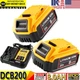 8.0AH 20V FOR DEWALT 20Volt MAX Lithium-Ion Battery/Charger DCB204 DCB205 DCB200