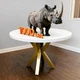 FUSHIAIPTC Metal Table Legs 28 Inch, Artistic Heavy Duty Dining Table Base