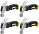 SOUJAP 4 PCS 8Oz Camping Claw Hammer, 6 Inch Small Stubby Hammer with Coated Sof