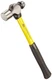 Nupla Classic 24 oz Ball Pein Hammer, Fiberglass Handle, 14 In USA Warranty