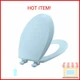 Bemis 500EC Durable Wood Toilet Seat with Easy Clean Hinges, Made in USA, Round,