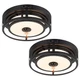 Yolsunes LED Motion Sensor Outdoor Ceiling Light, Flush Mount Ceiling Light