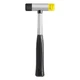 Westward 4Yr68 16 Oz. Soft Face Hammer, 12 In L Steel W/ Vinyl Grip Handle