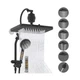 Hibbent 5-spray Dual Filtered Rainfall Shower Head Combo, High Pressure 13'' ...