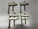 (m) L.S. STARRETT 161-E 161-D 4PC MACHINIST PARALLEL CLAMP SET - VGC - USA