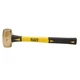 KLEIN TOOLS 819-04 Non Sparking 4LB Hammer TOOL Yellow Black FIBERGLASS USA