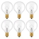 WokHok Wax Warmer Light Bulbs, 40 Watt Bulbs for Full Size Clear Glass 