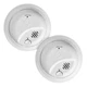 First Alert SMI100, Battery-Operated Smoke Alarm, 2-Pack 2-Pack, White