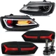 For 2011-2014 V-W Jetta MK6 Demon Headlights+Smoke Tail Lights+LED  W/Sequential