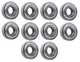 (10 Each) 6203-ZZ, 6203-2Z, 203SS Shielded Radial Ball Bearing 17X40X12 SpinCo