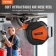 VEVOR Retractable Air Hose Reel, 3 8 IN X 50 FT Hybrid Air Hose Max 300PSI, Air