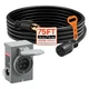 VEVOR 30 Amp Generator Cord and Power Inlet Box 75FT NEMA L14-30P L14-30R SJTW