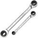 CROM 4-in-1 Reversible Ratcheting Wrench Set - 2 Piece, SAE, Double Box End R...