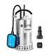 FOTING Full 304 Stainless Steel Sump Pump with Float Switch - 1HP 4600GPH Aut...