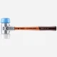 Halder Simplex Mallet with Oversized Soft Blue Rubber/Superplastic Inserts and L