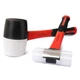 WOTAHI 2-Piece Rubber Mallet Hammer Set-16 oz. White and Black 