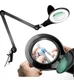 Brightech Lightview PRO Magnifying Desk Lamp, 2.25X Light Magnifier, Adjustable 