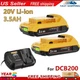For DeWalt 18 Volt Max 3.5AH Lithium Ion Battery/Charger DCB206 DCB200-2 DCB200