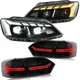 VLAND LED Headlights + Tail Lights For VOLKSWAGEN VW Jetta 2011-2014 W/Animation