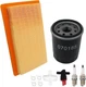 Oil Filter 070185E, Air Filter 0J8478S Kit for Generac 6485 Scheduled Maintenanc