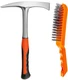 Welding/Chipping Hammer,28oz Professional Slag Removal Hammer and Wire Brush ...