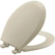Bemis 500EC Durable Wood Toilet Seat with Easy Clean Hinges, Made in USA, Round,
