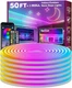 FBZ 50Ft LED Rope Lights, Flexible Neon, App/Remote Control, IP65 Waterproof