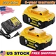 8.0Ah Lithium-Ion Battery For Dewalt 20V MAX OR Charger DCB206 DCB205 DCB200