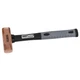 Titan 63216 Brass Non Sparking Hammer with Rubber Handle Non Marring Design