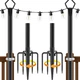 AILBTON 2 Pack 10Ft String Light Poles,Light Poles for outside String Lights,Out