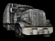 NC15112 VINTAGE 1977 CUT-OUT **BIG RIG SEMI-TRUCK** BELT BUCKLE