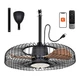 Outdoor Ceiling Fan 24 Weatherproof Remote APP Control Dimmable Orison Fans 3CCT