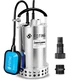 FOTING Full 304 Stainless Steel Sump Pump with Float Switch  1HP 4600GPH Auto...
